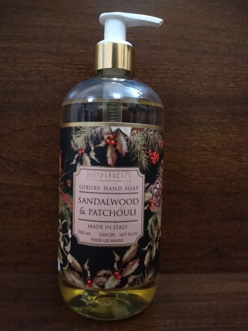 イギリス ハンドソープ HOPIFICIO Luxury hand soap Sandalwood & patchouli Made in