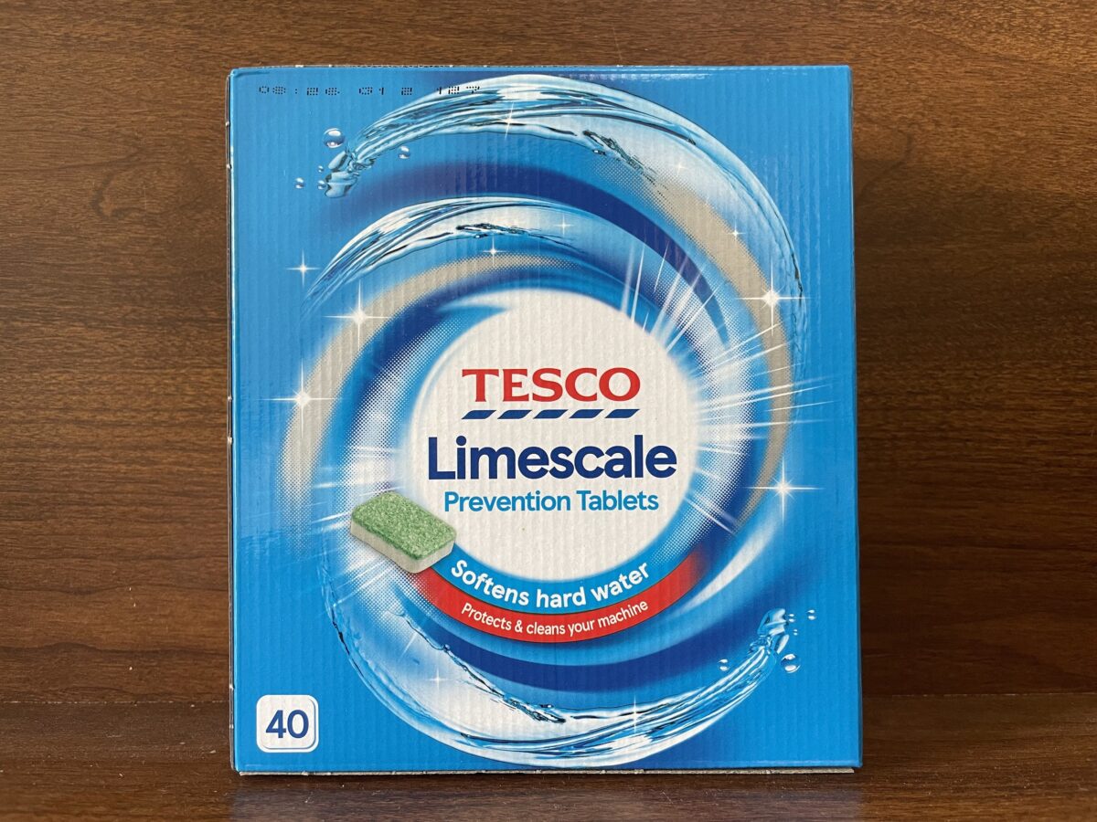 イギリス【テスコ】 水軟化剤 ライムスケール防止 Tesco Limescale Prevention Tablets かもめらいおん 絵空事